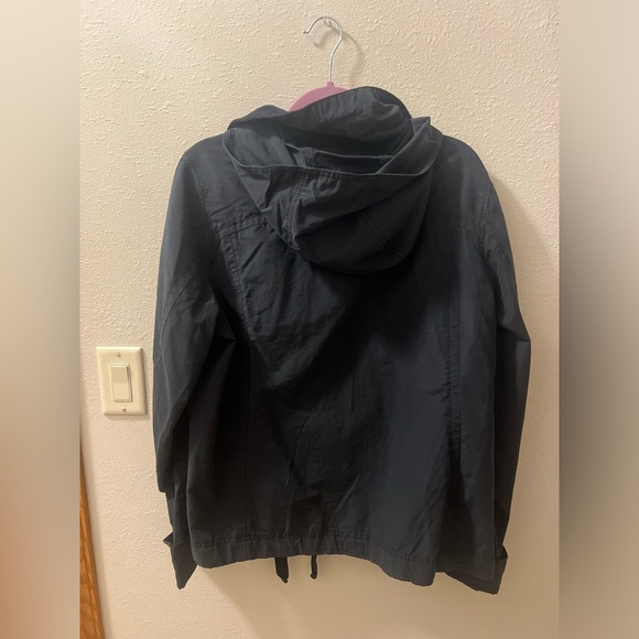 Columbia lightweight cotton blend full zip hooded jacket outdoor black - Picture 4 of 6